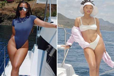 Halle & Chloe Bailey Hit St. Lucia for Sisters' Getaway!