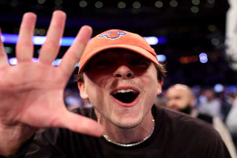 Timothée Chalamet stole the celebrity show at Knicks game with Kylie Jenner’s help