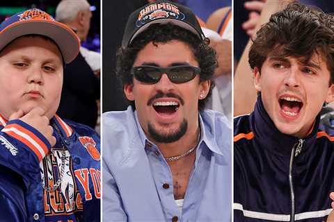 Timothée Chalamet Celebrates Knicks Win After Celeb-Packed Game