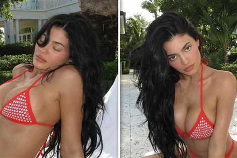 Kylie Jenner Sizzles in Red Bikini During Turks and Caicos Getaway