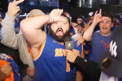 Knicks’ Karl-Anthony Towns shades Celtics with shirt during Subway Series appearance