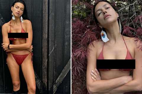 Irina Shayk -- Nothin' But My Red-Hot Bikini N' Boots!