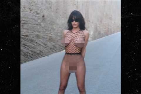 Bianca Censori Sizzles in Black Lingerie and Stilettos