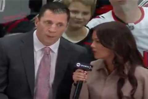 NHL reporter Jackie Redmond hits back at fans claiming Hurricanes’ Rod Brind’Amour was..