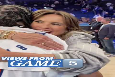Mariska Hargitay hugs Jalen Brunson to cap off epic night at MSG with Knicks’ Game 5 win