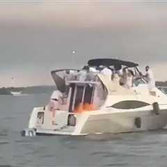 Boat Explodes into Flames in NYC, Sends 22 Overboard