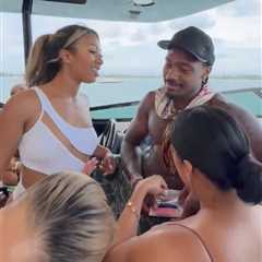 Stefon Diggs breaks silence on mysterious pink substance from boat party video