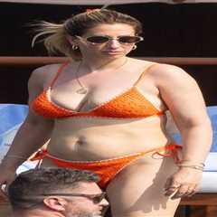 Stacey Solomon Embraces Sunshine in Orange Bikini Amid Body Image Reflection