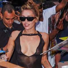 Miley Cyrus Wore a Black Ludovic de Saint Sernin ‘Carrie’ Dress to Celebrate ‘Something Beautiful’