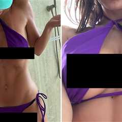 Guess Who's Serving Purple Power in This Bikini Selfie?!