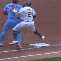 Cardinals’ Willson Contreras calls out ‘f–king p—y’ Brewers player after collision causes in-game..