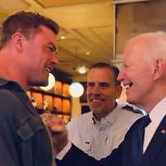 'Reacher' Star Alan Ritchson Hosts President Biden and Hunter on Set