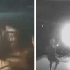 Woman Holding Young Son Set on Fire by Drunk Partner, Dives Into Pool, on Video