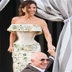 Lauren Sanchez Wears Vintage Alexander McQueen and Gold Schiaparelli Couture Ahead of Venice..