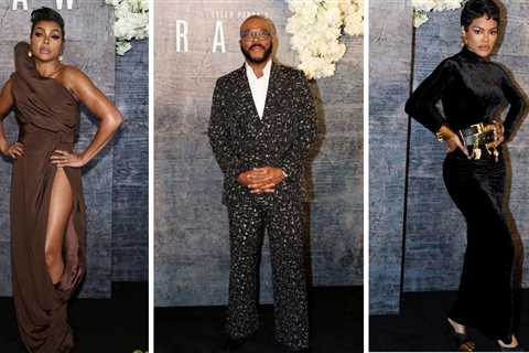 On the Scene at The Straws Premiere: Taraji P. Henson Stuns in a Brown Stephanie Rolland Gown,..