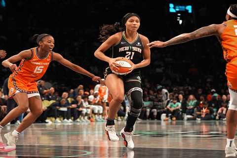 Liberty’s Isabelle Harrison sheds reminder of devastating knee injury