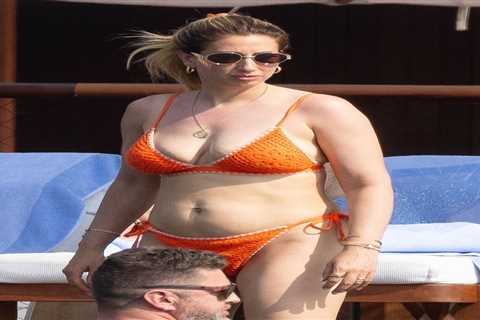 Stacey Solomon Embraces Sunshine in Orange Bikini Amid Body Image Reflection
