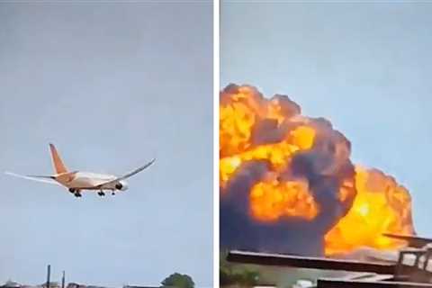 Hundreds Killed in Fiery Plane Crash in India, Explosion Caught on Video