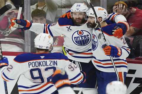 Leon Draisaitl scores another OT goal as Oilers beat Panthers in Stanley Cup Game 4 to even series