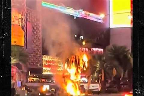 Las Vegas Strip Catches on Fire After Eyewitnesses Hear Thunderous 'Bang'