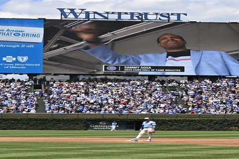 Sammy Sosa looks his old self in two-decade return to Wrigley Field after Cubs feud