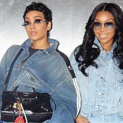 Brandy and Monica Promote the “Boy is Mine” Tour in Blue Denim Alexander Wang and Balenciaga Looks