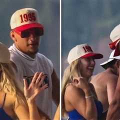 Patrick and Brittany Mahomes Celebrate With Friends on Yacht in Miami