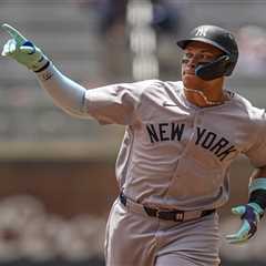 Aaron Judge ties Alex Rodriguez on Yankees’ all-time home run list with 351st blast