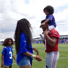 Ciara making her presence felt as Russell Wilson opens Giants training camp