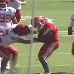 Travis Kelce helps break up fight as tensions run high at Chiefs training camp
