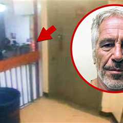 Jeffrey Epstein Jailhouse Video Shows Mysterious Orange Blob in Stairway