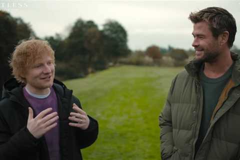 Ed Sheeran Challenges Chris Hemsworth to Play Drums in Front of 70K People in ‘Limitless’ Trailer