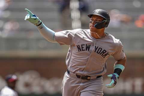 Aaron Judge ties Alex Rodriguez on Yankees’ all-time home run list with 351st blast