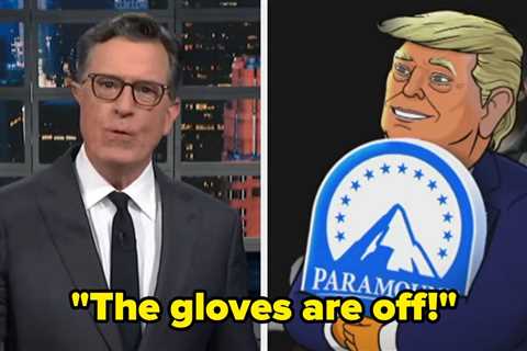 Stephen Colbert Delivered A Simple Three-Word Response After Donald Trump Celebrated “The Late..