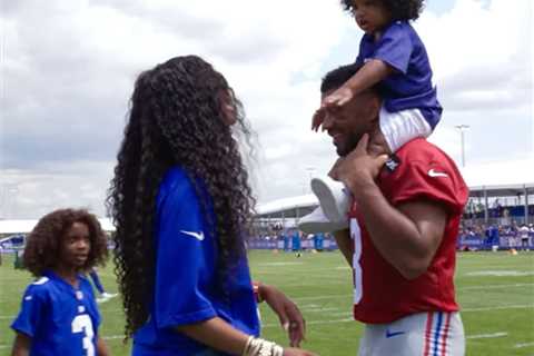 Ciara making her presence felt as Russell Wilson opens Giants training camp