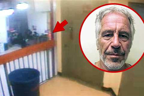 Jeffrey Epstein Jailhouse Video Shows Mysterious Orange Blob in Stairway
