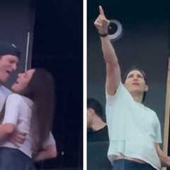 Ashton Kutcher, Mila Kunis Share Sweet Moment at Backstreet Boys Concert