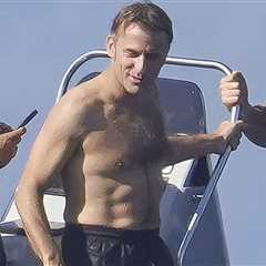 French President Emmanuel Macron Shows Off Abs, Rides Jet Ski