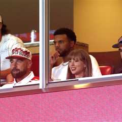 Taylor Swift & Travis Kelce Step Out for the First Time as an Engaged Couple: See the Photos