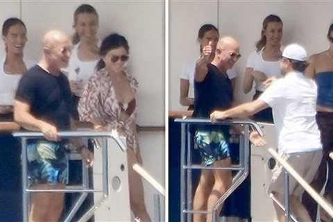 Leonardo DiCaprio & Vittoria Ceretti Join Bezos Yacht Party in Ibiza
