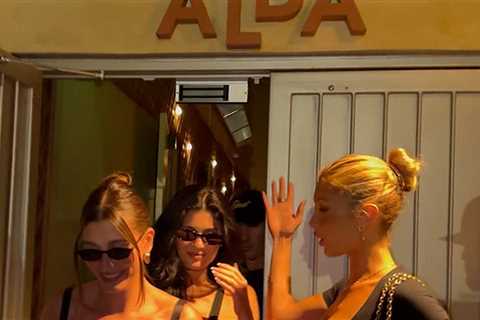 Hailey Bieber Enjoys Girls' Night Out With Kylie Jenner & Bella Hadid