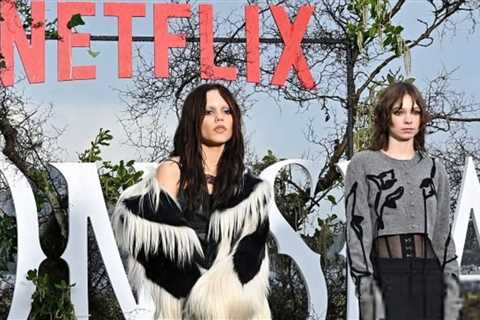 Jenna Ortega Wore a Black and White Valentino Look While Promoting ‘Wednesday’ Season 2 in Australia