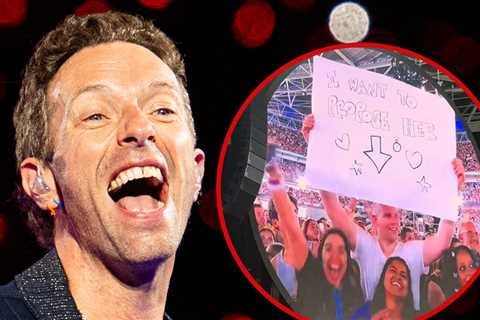 Coldplay's Chris Martin Leans Into Astronomer Kiss Cam Scandal During Concert Proposal