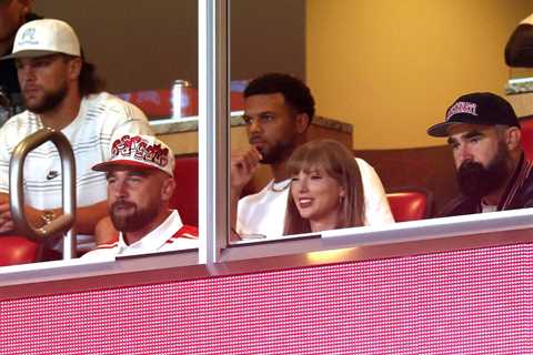 Taylor Swift & Travis Kelce Step Out for the First Time as an Engaged Couple: See the Photos