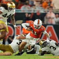 Carson Beck’s stellar debut leads No. 10 Miami by No. 6 Notre Dame in thriller