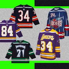 The Best NFL & NBA Merch Available? These Throwback Hockey Jerseys