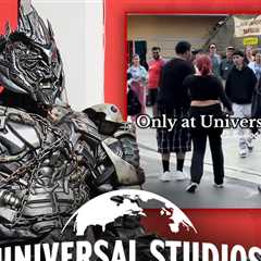 Megatron Encourages Guests to Fight at Universal Studios, on Camera