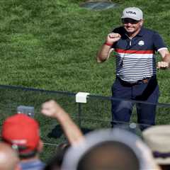 President’s Ryder Cup arrival welcomed with Keegan Bradley’s Trump dance, Bryson DeChambeau’s..
