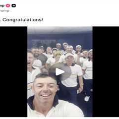 Trump responds to Rory McIlroy, team Europe playfully taunting him following their Ryder Cup victory