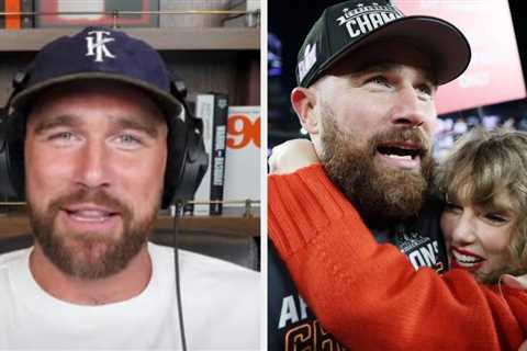 Travis Kelce Said He's Giddy Over Getting Engaged To Taylor Swift And Shared His Proposal Advice